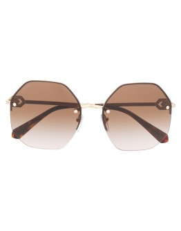geometric tinted sunglasses
