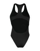 cut-out logo swimsuit