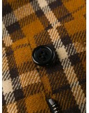 checked straight-leg trousers
