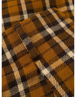 checked straight-leg trousers