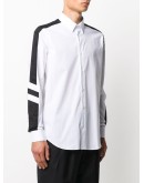 side stripe long-sleeved shirt 