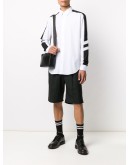 side stripe long-sleeved shirt 