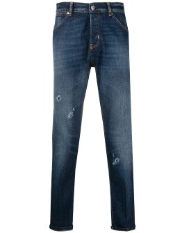 mid-rise slim jeans