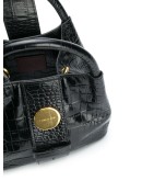 crocodile embossed mini bag 