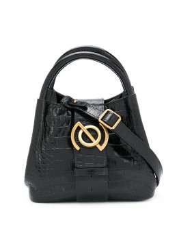crocodile embossed mini bag 