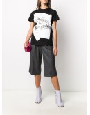 wide-leg checked shorts