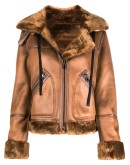 fur-lined jacket