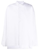 long-sleeved frayed shirt