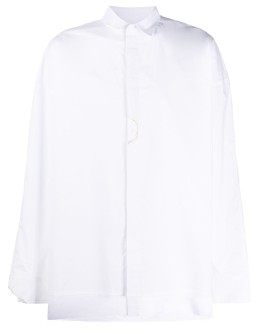 long-sleeved frayed shirt