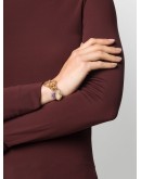 gold chain link crystal bracelet
