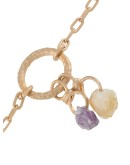 gold chain link crystal bracelet