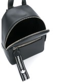 logo strap leather backpack