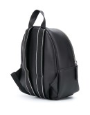 logo strap leather backpack