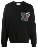 embroidered logo cotton sweatshirt