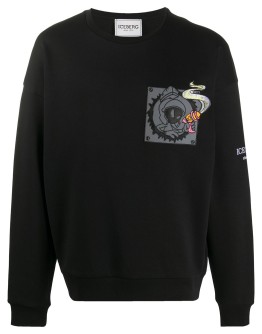 embroidered logo cotton sweatshirt