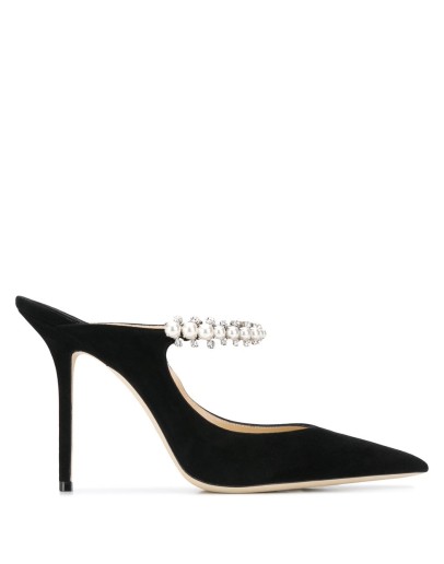 Bing 100mm embellished mules