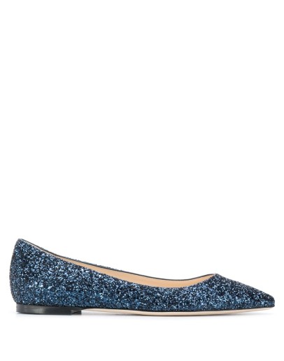 glitter-detail ballerina shoes