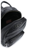 cracked leather backpack