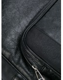 cracked leather backpack