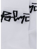 intarsia-knit logo socks
