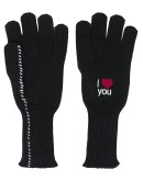I Love You embroidered gloves