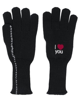 I Love You embroidered gloves