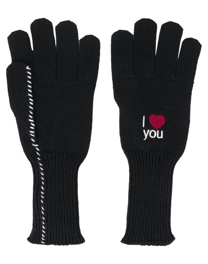 I Love You embroidered gloves