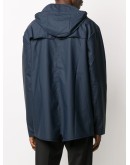 hooded short-length raincoat