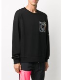 contrast pocket sweatshirt