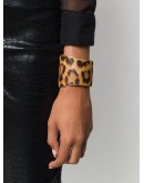 leopard-print cuff bracelet