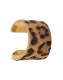 leopard-print cuff bracelet