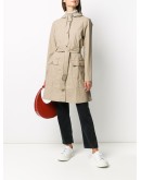 Curve single-breasted raincoat