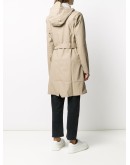 Curve single-breasted raincoat