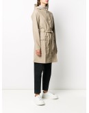 Curve single-breasted raincoat