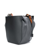 contrast strap bucket bag