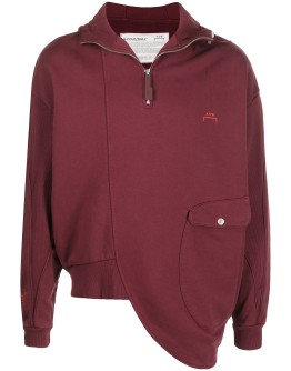 Curve asymmetric hoodie