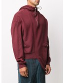 Curve asymmetric hoodie