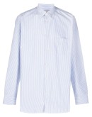 pinstripe button-down shirt