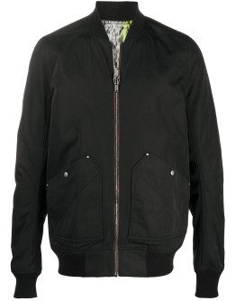 abstract print bomber jacket