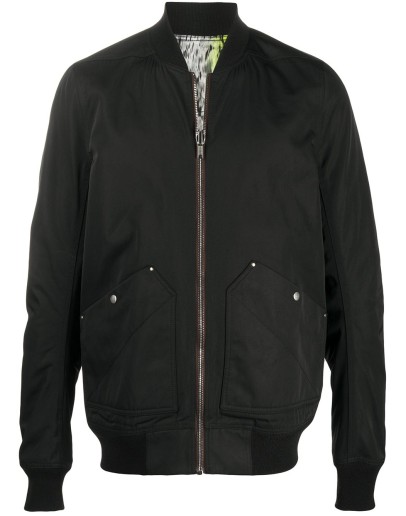 abstract print bomber jacket