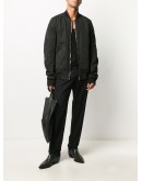 abstract print bomber jacket