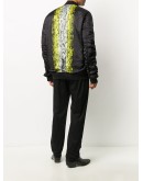 abstract print bomber jacket