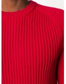 ribbed round-neck jumper