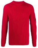 ribbed round-neck jumper