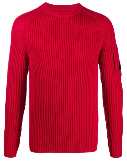 ribbed round-neck jumper