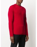 ribbed round-neck jumper