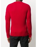ribbed round-neck jumper
