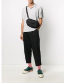 pleated polo shirt