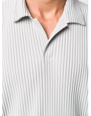 pleated polo shirt