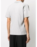pleated polo shirt